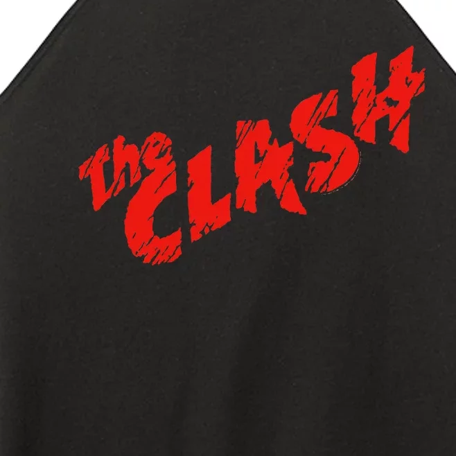 The C.L.A.S.H Scratched Red Logo Women’s Perfect Tri Rocker Tank