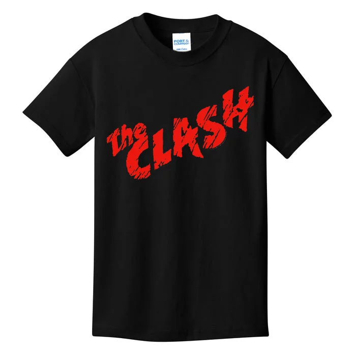 The C.L.A.S.H Scratched Red Logo Kids T-Shirt