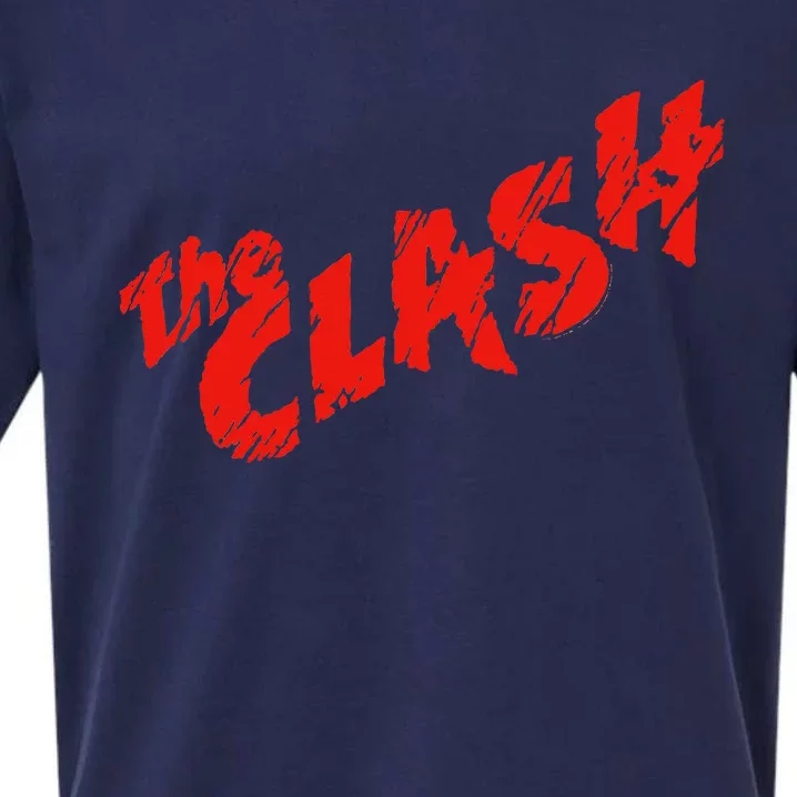 The C.L.A.S.H Scratched Red Logo Sueded Cloud Jersey T-Shirt