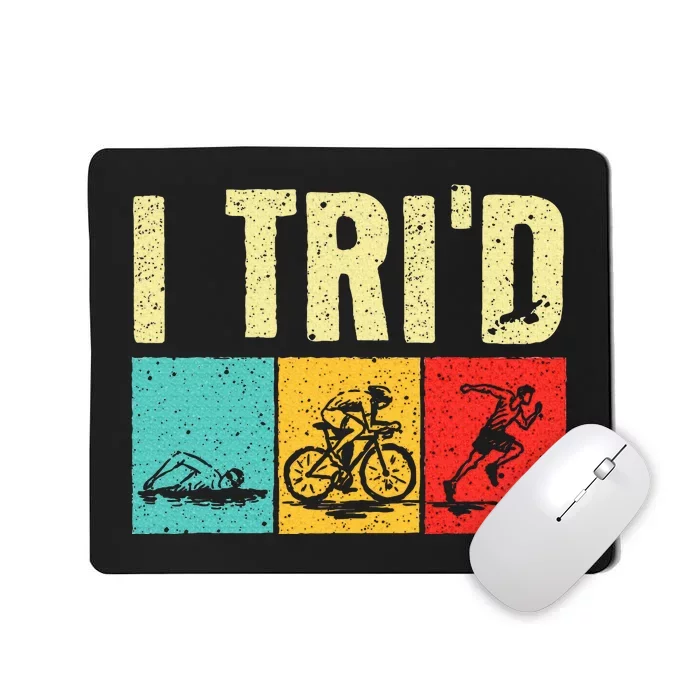 Triathlon Cyclist Swimmer Triathletes Mousepad