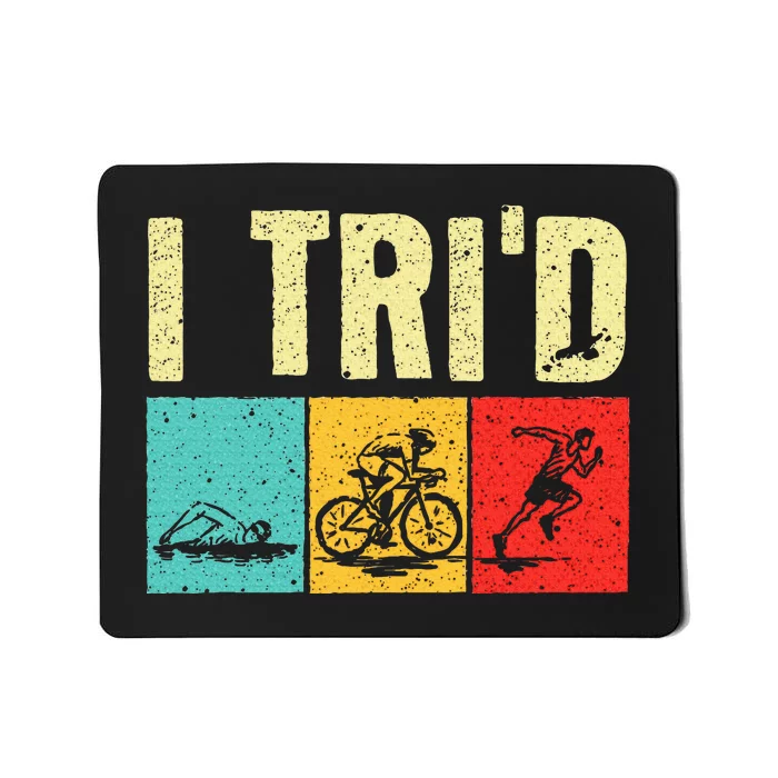 Triathlon Cyclist Swimmer Triathletes Mousepad