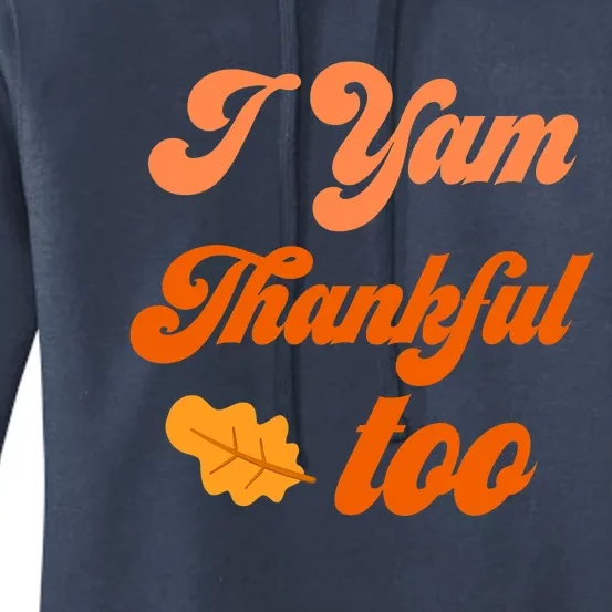 Thanksgiving Couples Shirts She's My Sweet Potato I Yam Set Women's Pullover Hoodie