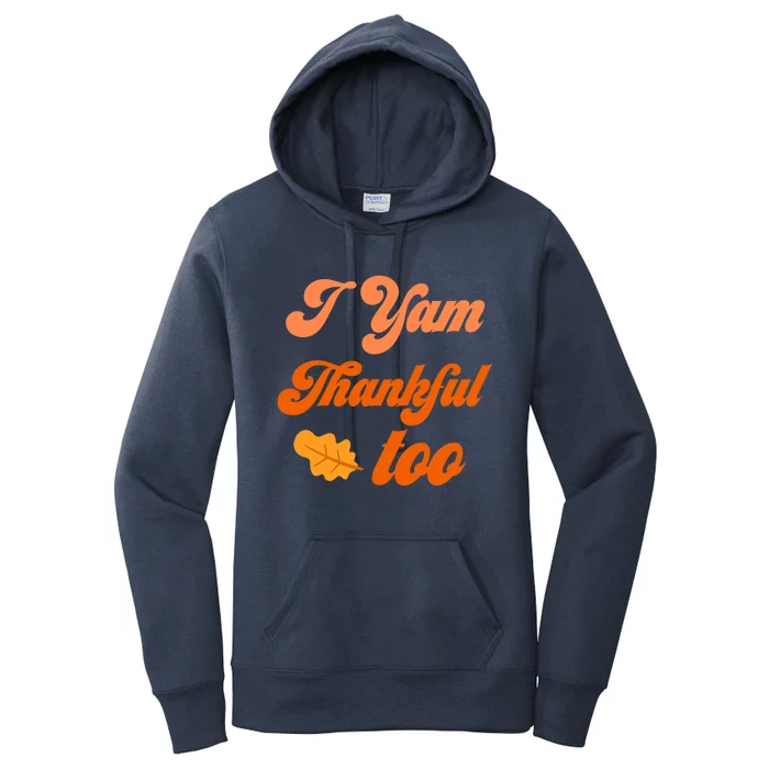 Thanksgiving Couples Shirts She's My Sweet Potato I Yam Set Women's Pullover Hoodie