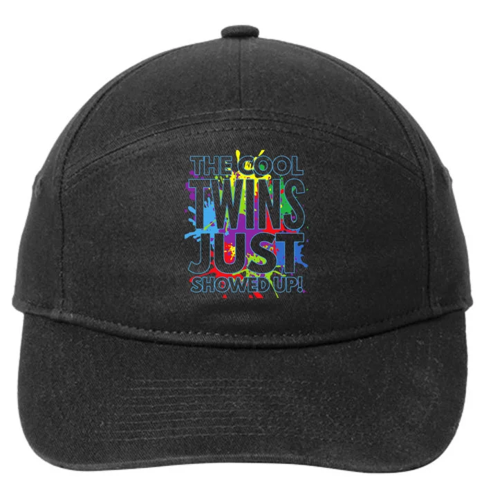 The Cool Twins Just Showed Up Funny Twins 7-Panel Snapback Hat