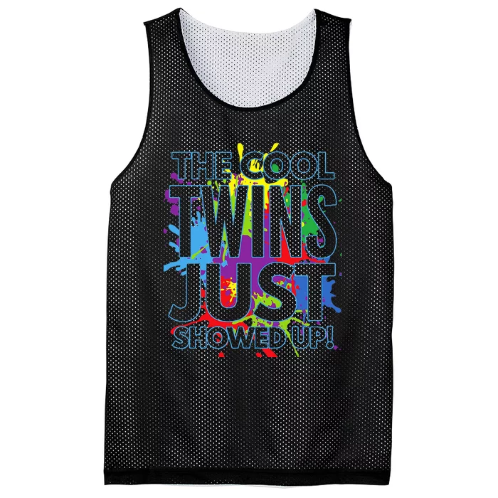 The Cool Twins Just Showed Up Funny Twins Mesh Reversible Basketball Jersey Tank