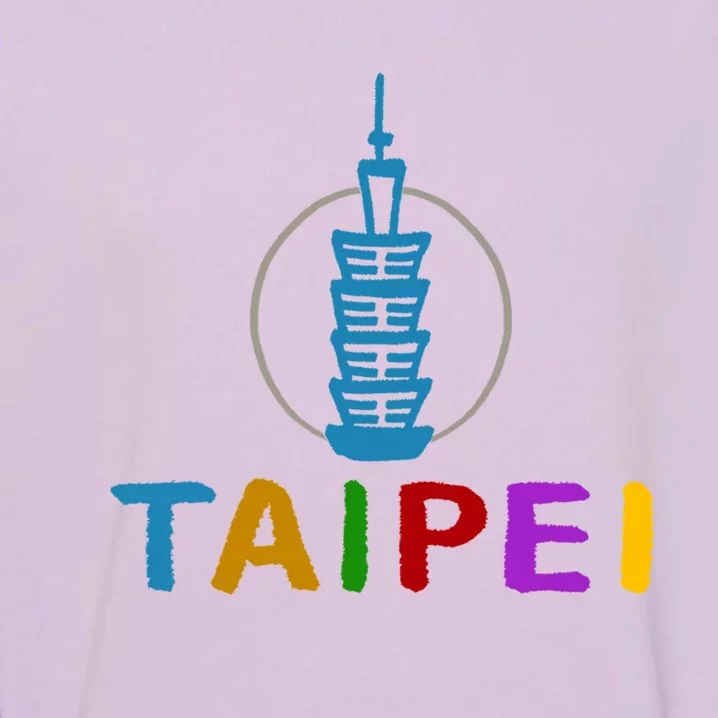 Taipei City Taiwan Souvenir Gift Great Gift Garment-Dyed Sweatshirt