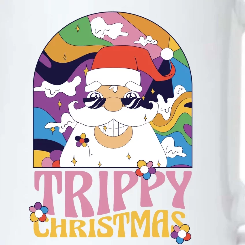 Trippy Christmas Black Color Changing Mug