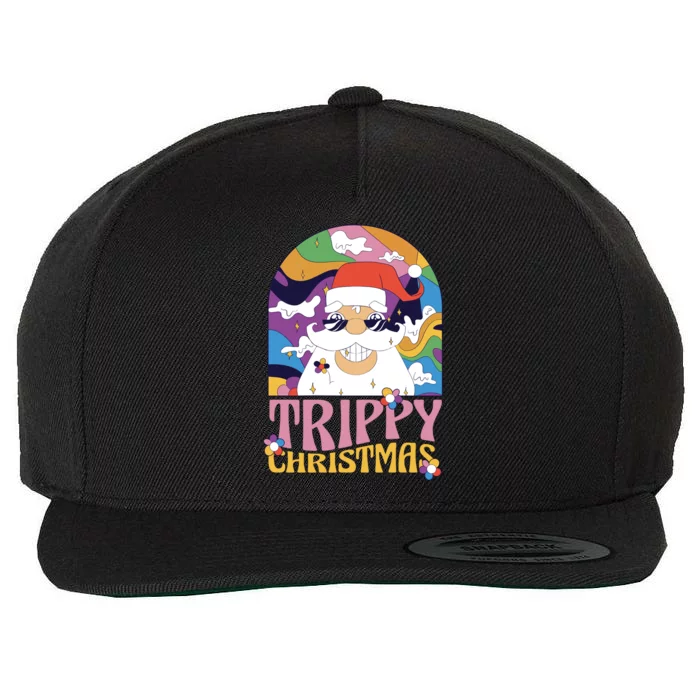 Trippy Christmas Wool Snapback Cap