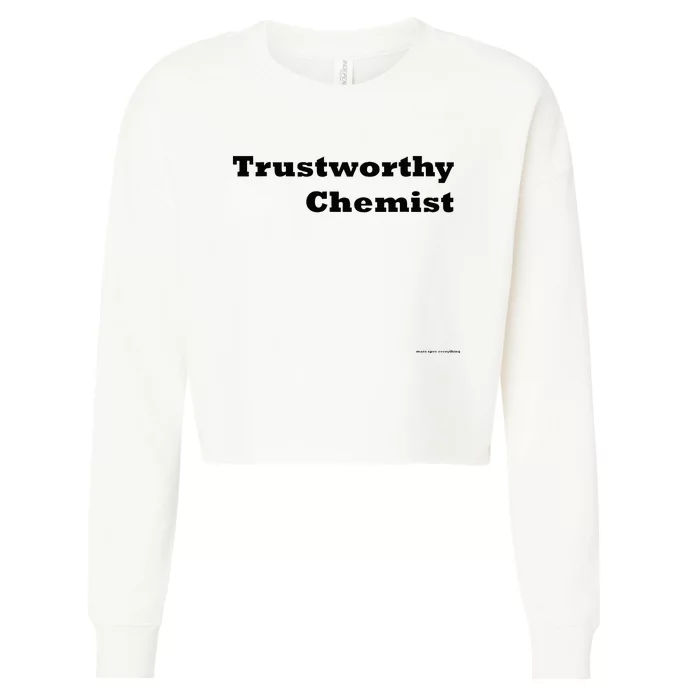 Trustworthy Chemist Cropped Pullover Crew