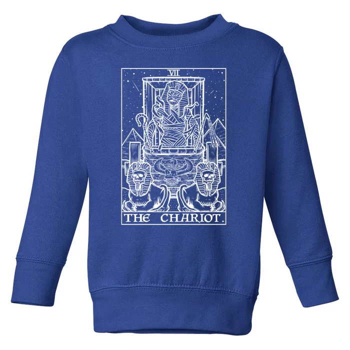 The Chariot Tarot Card Mummy Halloween Egyptian Witch Horror Gift Toddler Sweatshirt