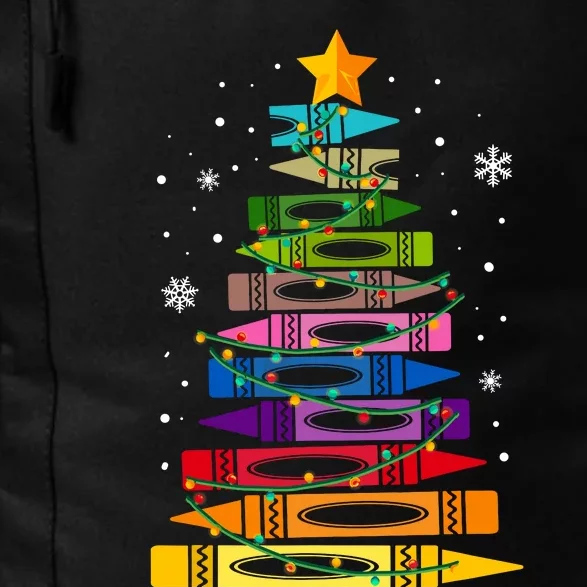 Teacher Christmas Tree Light Student Pajama Matching Daily Commute Backpack