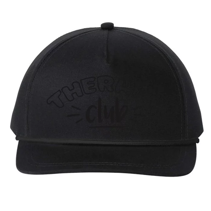 Therapy Club Snapback Five-Panel Rope Hat