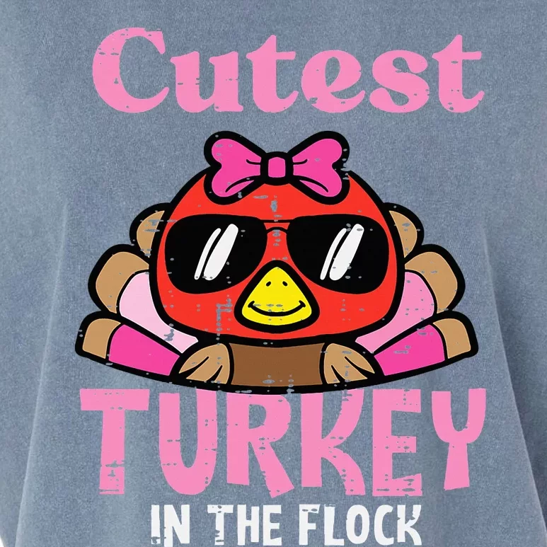 Thanksgiving Cutest Turkey Flock Garment-Dyed Women's Muscle Tee