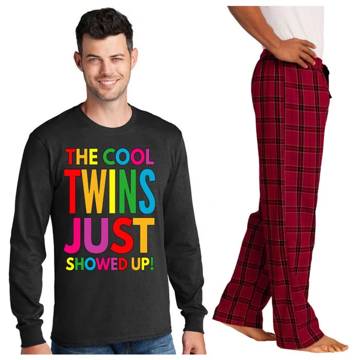 The Cool Twins Just Showed up Funny Twins Long Sleeve Pajama Set