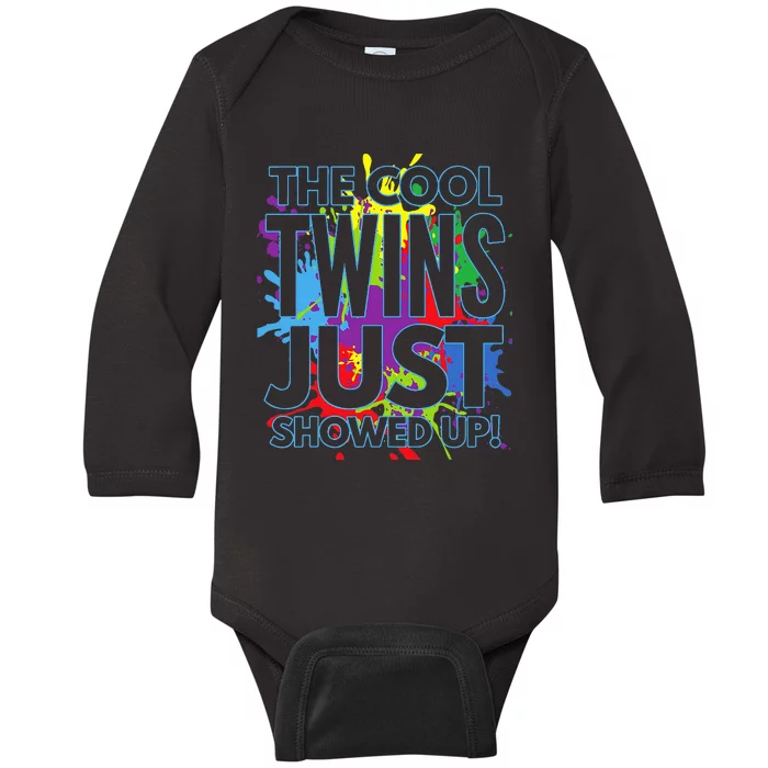 The Cool Twins Just Showed up Baby Long Sleeve Bodysuit