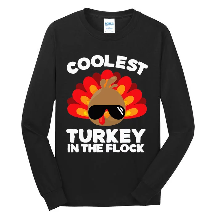 Thanksgiving Coolest Turkey Tall Long Sleeve T-Shirt