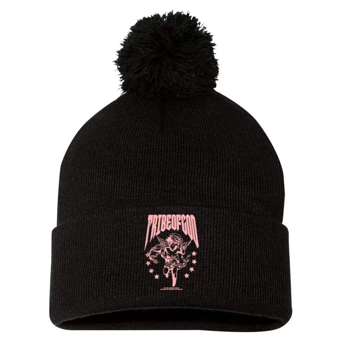 Tribeofgod Cmnd Pom Pom 12in Knit Beanie