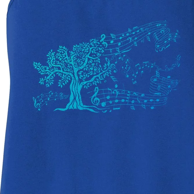 Treble Clef Tree Music Gift Women's Racerback Tank