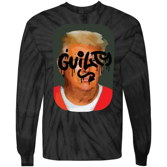 Trump Convicted Tie-Dye Long Sleeve Shirt