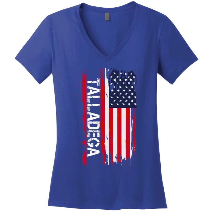 Talladega City Women's V-Neck T-Shirt