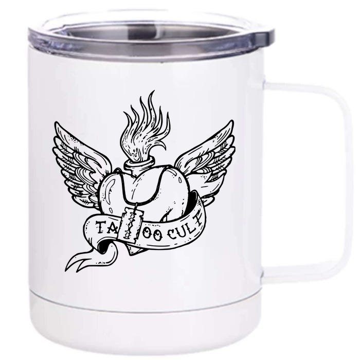 Tattoo Cult Front & Back 12oz Stainless Steel Tumbler Cup