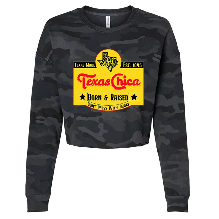 Texas Chica Cropped Pullover Crew