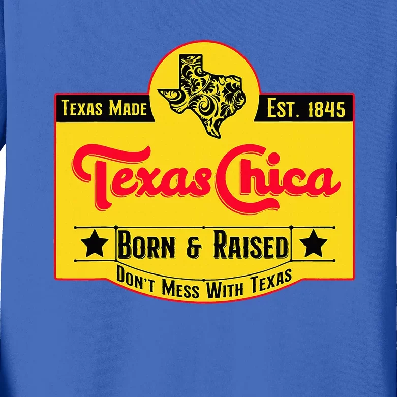 Texas Chica Kids Long Sleeve Shirt