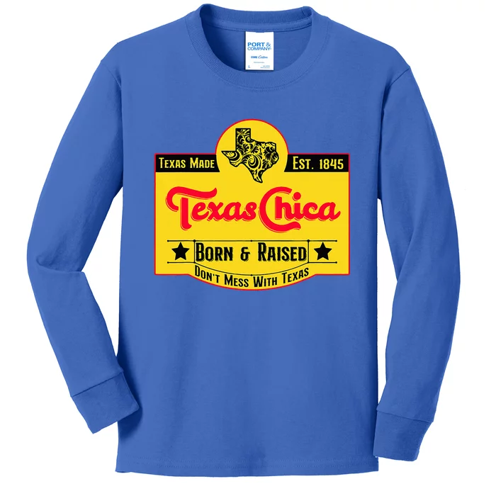 Texas Chica Kids Long Sleeve Shirt