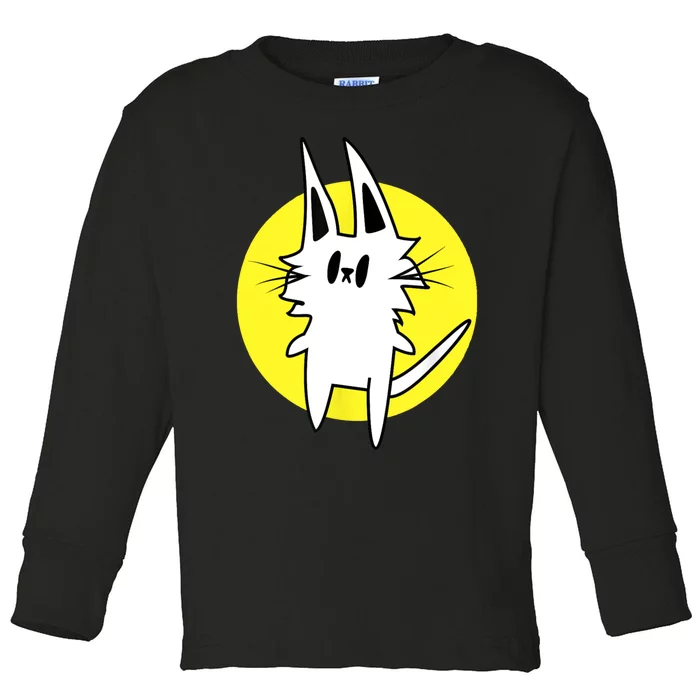 Teleportation Cat Toddler Long Sleeve Shirt