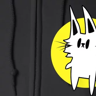 Teleportation Cat Full Zip Hoodie