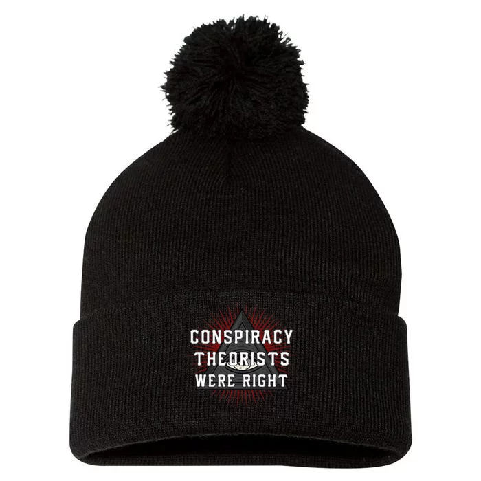 The Conspiracy Theorists Were Right Pom Pom 12in Knit Beanie