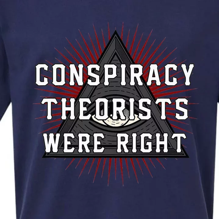 The Conspiracy Theorists Were Right Sueded Cloud Jersey T-Shirt