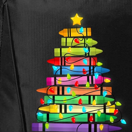 Teacher Christmas Tree Lights Student School Xmas City Backpack