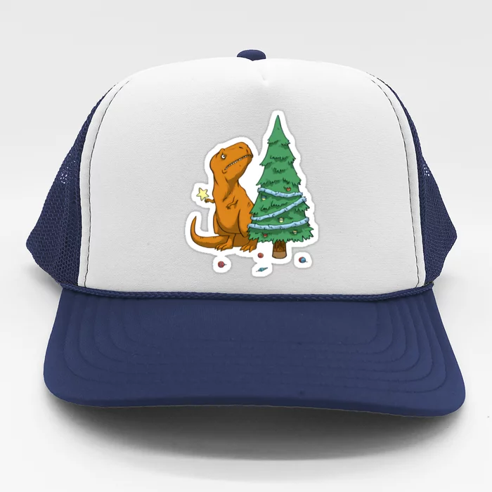 Trex Christmas Tree Trucker Hat