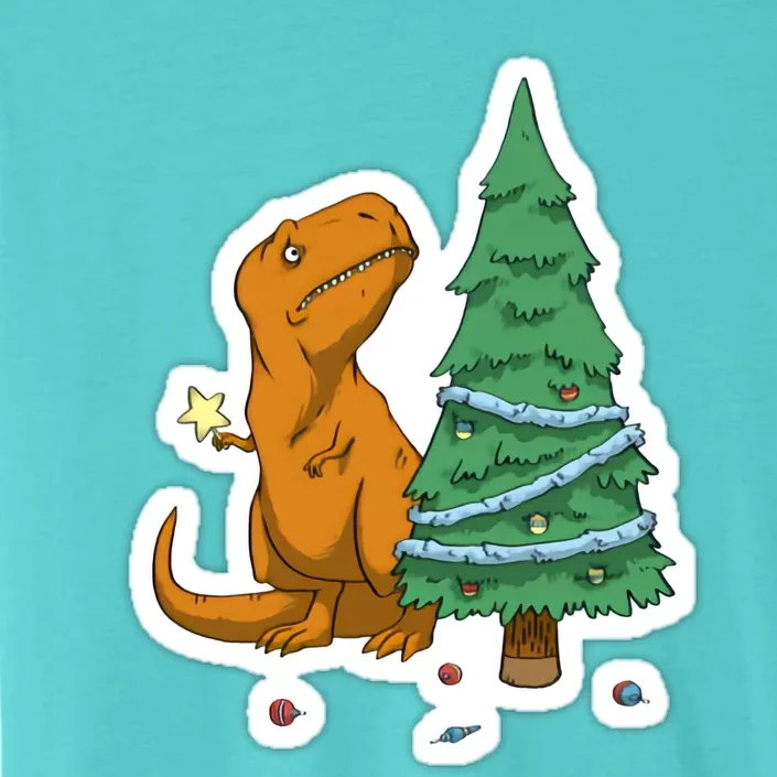 Trex Christmas Tree ChromaSoft Performance T-Shirt