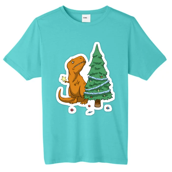 Trex Christmas Tree ChromaSoft Performance T-Shirt