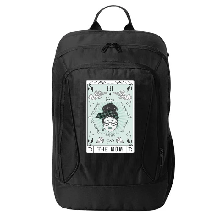 Tarot Card The Mom Virgo Zodiac Birthday Celestial Cool Gift City Backpack