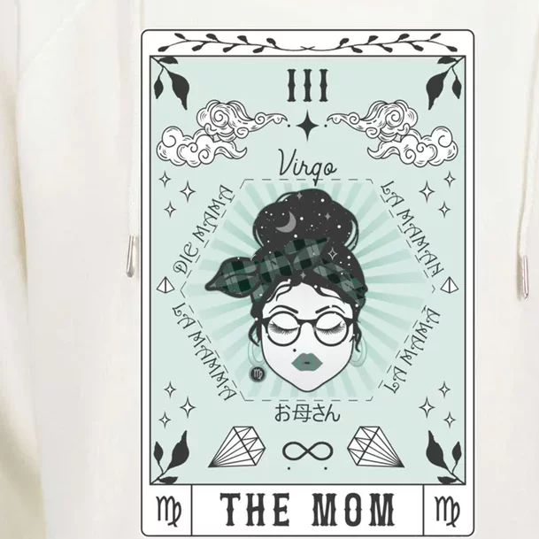 Tarot Card The Mom Virgo Zodiac Birthday Celestial Cool Gift Womens Funnel Neck Pullover Hood