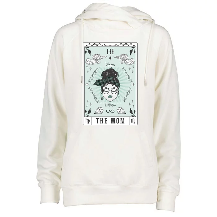 Tarot Card The Mom Virgo Zodiac Birthday Celestial Cool Gift Womens Funnel Neck Pullover Hood