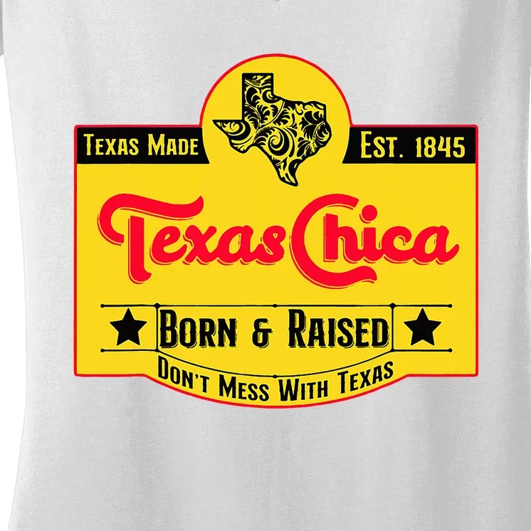 Texas Chica Women's V-Neck T-Shirt