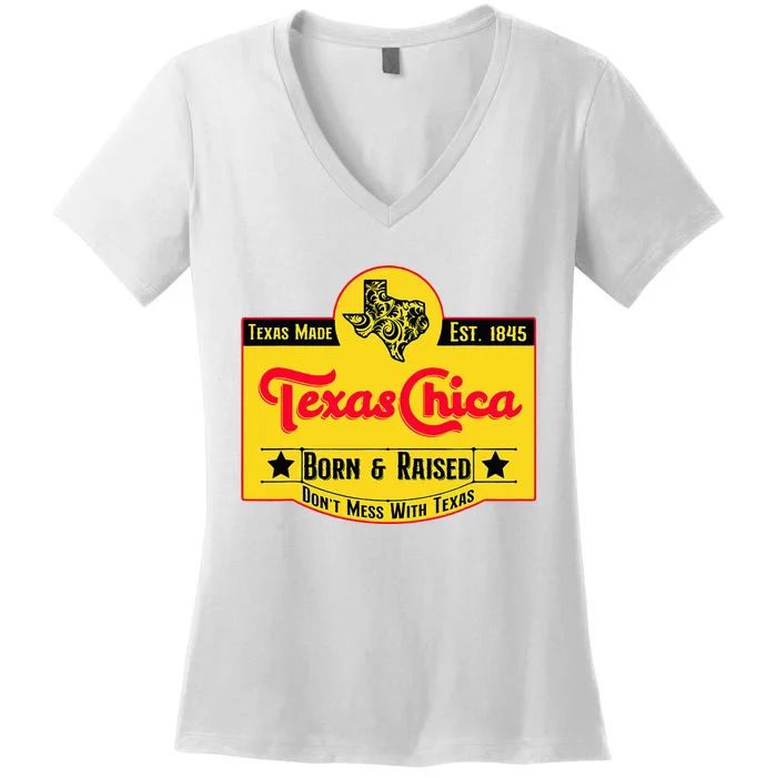 Texas Chica Women's V-Neck T-Shirt