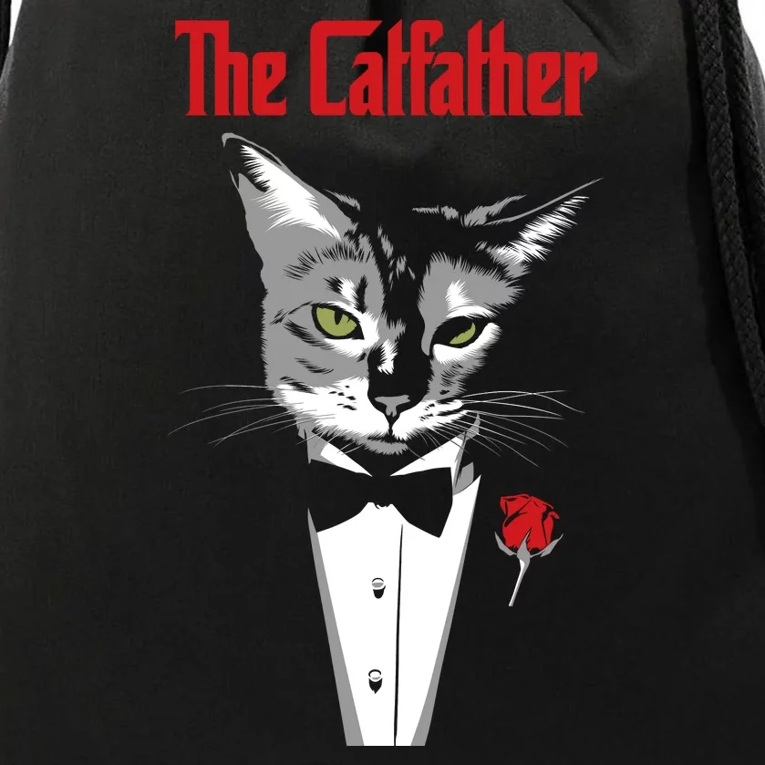 THE CATFATHER Drawstring Bag