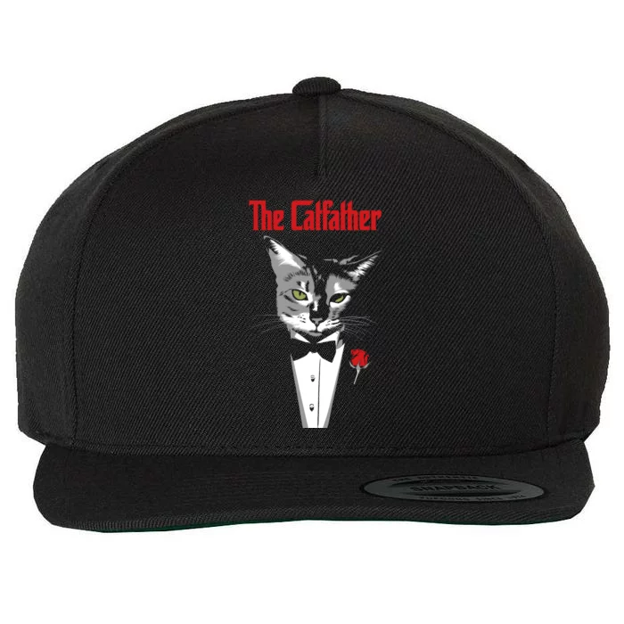 THE CATFATHER Wool Snapback Cap