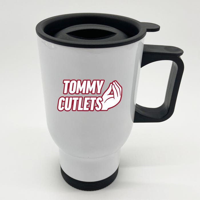 Tommy Cutlets Front & Back Stainless Steel Travel Mug