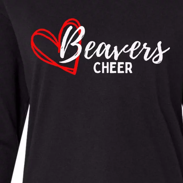 Tenino Cheer Womens Cotton Relaxed Long Sleeve T-Shirt