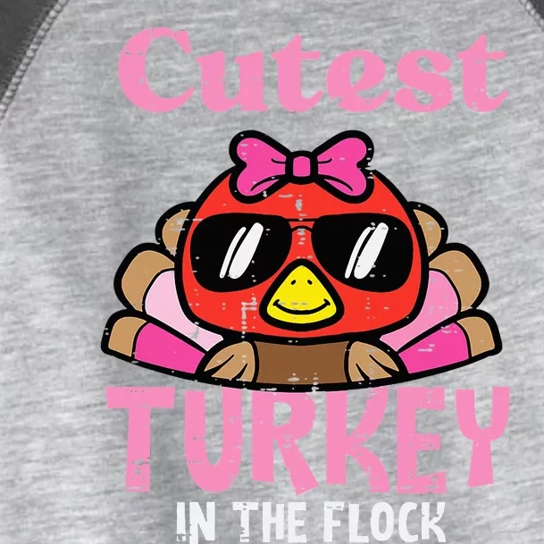 Thanksgiving Cutest Turkey Flock Toddler Fine Jersey T-Shirt