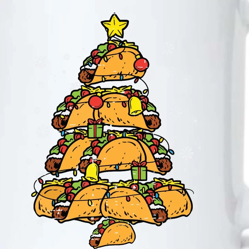 Taco Christmas Tree Xmas Mexican Food Black Color Changing Mug