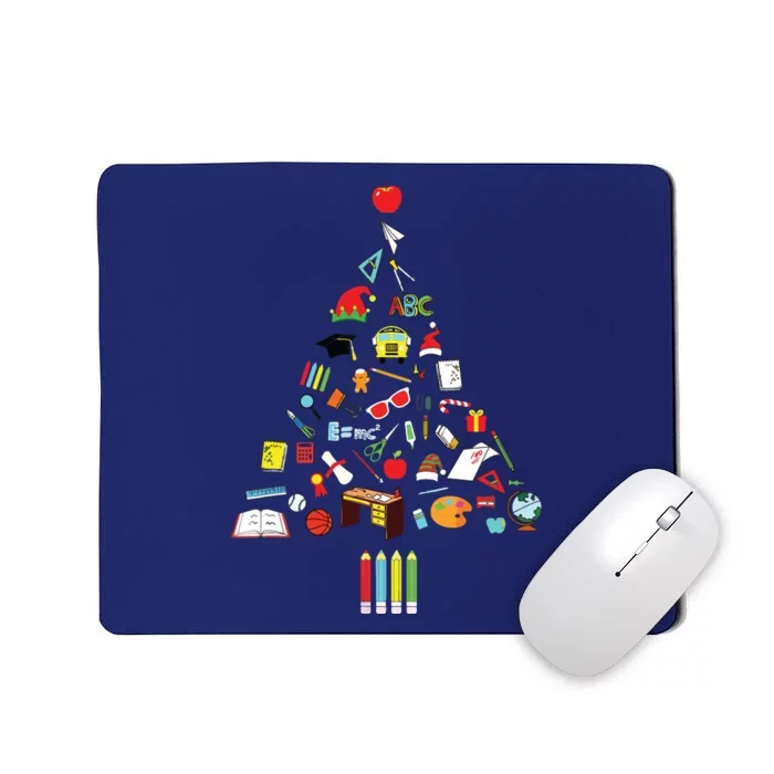 Teacher Christmas Tree Mousepad