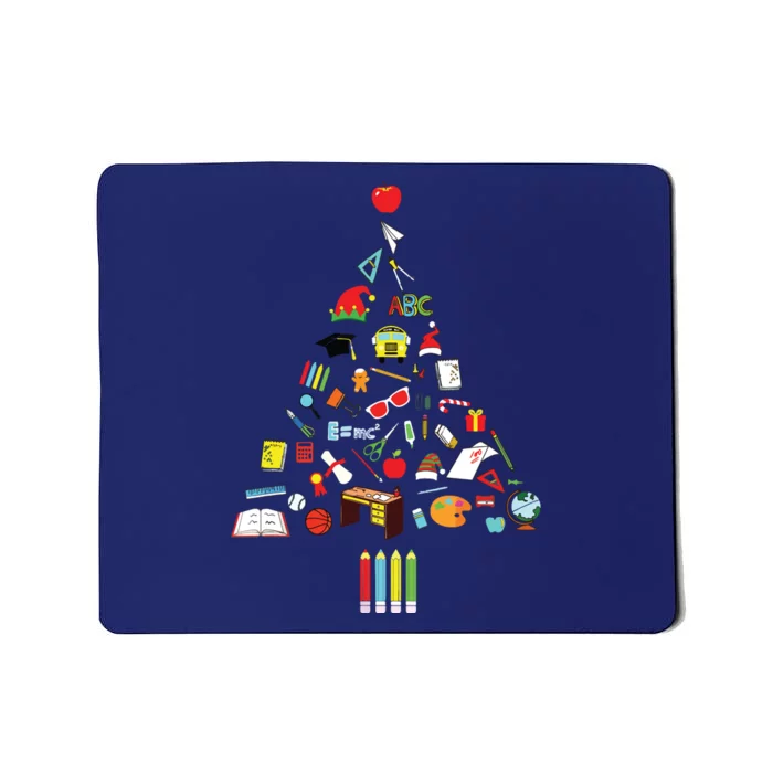 Teacher Christmas Tree Mousepad