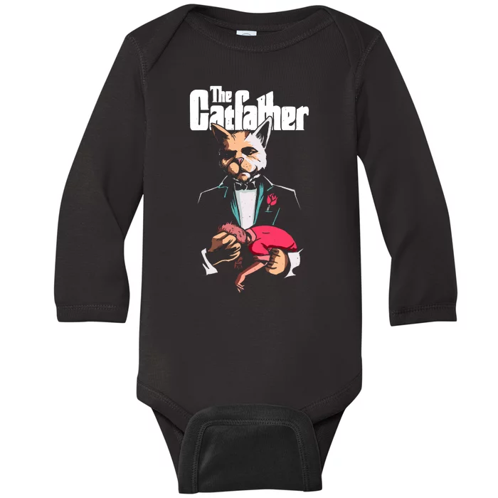 The Catfather Baby Long Sleeve Bodysuit